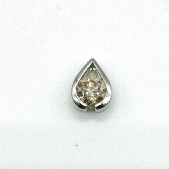 Jewelry Pendant Head Natural Diamond 0.3ct White Gold 2330696
